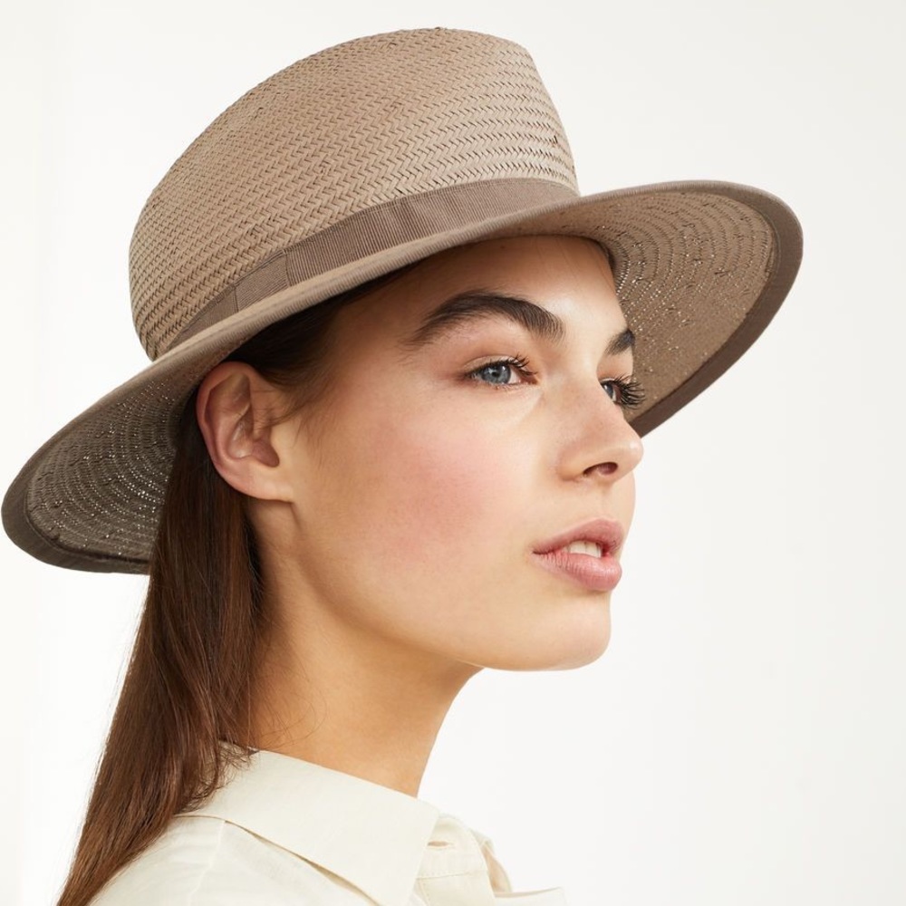 MAXMARA Weekend Rolle Red Straw Ribbon Hat - Picture 4 of 16